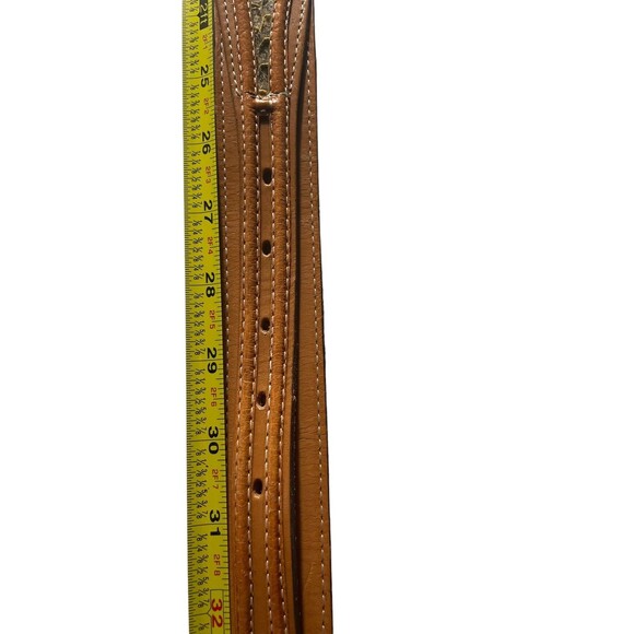 Rattlesnake Leather Belt Handcrafted in Mexico Women’s Size 28 Brown Textured - Picture 7 of 9